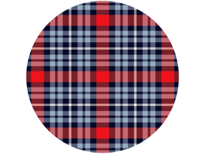 SOLM (Retro Racing) polyviscose tartan fabric, inspiration: Martini Racing Livery *SAMPLE*