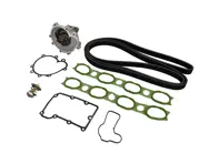 Kit di inserimento pompa acqua, cinghia e termostato Porsche 955 Cayenne S / turbo - 94810601104, 94810612303, 94810640101, 94811014501, 99919238050, 94810601103, 99610612570, 99610612571