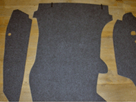 Ensemble de tapis de coffre. Porsche 911 1965-68 (SWB)