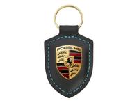 Portachiavi con stemma Porsche e servizio di ricarica, nero. - WAP0503570RCHS