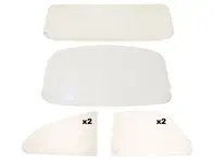 Set aus klarem Glas. Porsche 356A T1