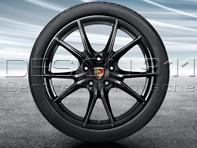 20' 991.2 C4 / C4S 'Carrera S' in NERO Cerchi in lega e pneumatici Porsche originali - 99104460346