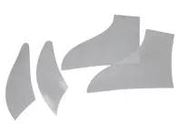 Ensemble de feuilles de pierre. Film de protection pour peinture carrosserie large Porsche 965 (965 Turbo) - 965559325003YK, 965559326003YK, 965559327003YK, 965559328003YK - SG965