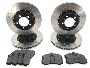 PFC Two-Piece SLOTTED Brake Discs and Brake pads PACKAGE for Porsche 991 GT3 / 981C GT4 / 718 GT4 - 38007063, 38007064, 38007563, 38007564, 1773.11.17.44, 7727.11.18.44, 99135240780, 99135240880, 99135140581, 99135140681, 99135140682 - 1773.11.17.44, 38007063, 38007064, 38007563, 38007564, 7727.11.18.44