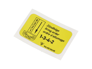 Ordre de tir de l'autocollant. Porsche 964 / 993 - 94460254400