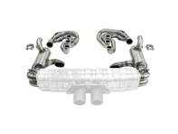 Sistema de escape deportivo CARGRAPHIC GT, retroactivo para ID45 GT, calefactable, sin válvulas, para silenciador GT3. Porsche 964 Carrera 2/4/RS. - 96411104504, 96411104605, 96411104502, 96421103905, 96421103932, 96421104004, 997111027A1