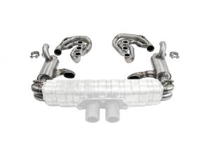 Système d'échappement sport CARGRAPHIC GT rétrocompatible avec silencieux ID45 GT, chauffant, sans valves, pour Porsche 964 Carrera 2/4/RS - 96411104504, 96411104605, 96411104502, 96421103905, 96421103932, 96421104004, 997111027A1