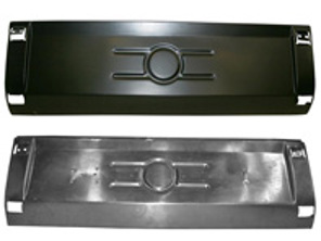 Heckstoßstangenteil / Nummernschild. Porsche 911 1966-73 - 90150502320, 591095, 1680600200, 591095ALU, 1680600406, 591095ALU, 1680600406, 1680600400 - CB.011.001, CB.011.002