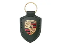 Porte-clés avec écusson Porsche, vert chêne métallisé. - WAP0503550RWSA