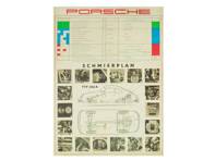 Poster - Lubrication Plan for Porsche 356A - PCG35674100, PCG35610030