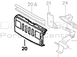 Nasenblende vorne. Porsche 911 1978-89 - 91150109907GRV