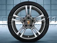 19' Turbo II Alloy Wheels & Tyres Original Porsche for 997.2 C2 / C2S - 99704460283, 99704460284, 99704460383, 99704460384