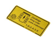 Stickerafvuurvolgorde. Porsche 911 - 93000650901