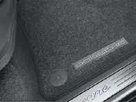 Tapis de sol avec bordure Nubuck. Porsche 958 Cayenne MKIII LHD - Plongée à gauche - 95804480061, 7P5863011D