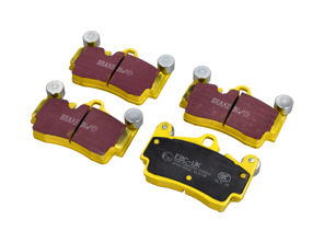 EBC GELBE Bremsbeläge 'Fast Road' hinten. Porsche 955 Cayenne / 957 Cayenne - 95535293900, 95535293901, 95535293902, 95535293903, 95535293906, 95535293950, 95535293961, 95535293962, 95535293963, 95535293964 - DP41474R