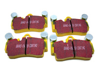 EBC YELLOW Brake Pads 'Fast Road' Rear. Porsche 955 Cayenne / 957 Cayenne - 95535293900, 95535293901, 95535293902, 95535293903, 95535293906, 95535293950, 95535293961, 95535293962, 95535293963, 95535293964 - DP41474R