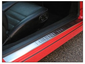 Profili sottoporta laterali in acciaio inox con logo RENNLINE. Porsche 911/912/930/964/993 - SP05