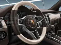 Volante sportivo multifunzione in rovere sbiancato. PorscheMacan - 95B04440000, 95B04440000A34, 95B04440000OE5, 95B04440000OK6, 95B044400006H6, 95B044400009J9