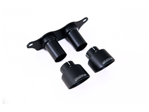 Embouts d'échappement Milltek GT-100 Cerakote noirs. Porsche 991.2 GT3 / GT3 RS 2018-2020 - 99111125390, 99111125393, 99111125391, 99111125392, 99111125395, 99111125380, 99111125791, 9GT251697F - SSXPO132