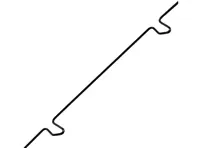 Guarnizione a molla per finestrino portiera. Porsche 356 Pre-A / 356A - 356 52801, 35652801 - 35652801