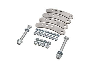 Kit de plaques de renfort de fourche avant. Porsche 955 Cayenne / 957 Cayenne - 95534304300, 95534304400, 95534304311, 95534304411, 95534304312, 95534304412, 95534304350, 95534304450, 95534304340, 95534304440, 95534304370, 95534304470, 95834304350, 95834304450, 95834304550, 95834304750, 95834304850