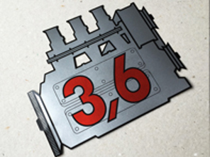 Autocollant Lunette Arrière Moteur 3.6L pour Porsche 911 (964) - 91170110200