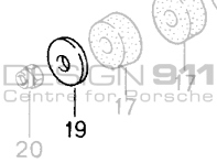 Gearbox Bracket Washer. Porsche 964 / 993 (No. 99902518103) - 99902518102, 99902518103