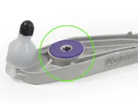 Querlenker-Nachlaufversatz der vorderen Querlenker-Außenbuchse. Porsche 996 / 986 Boxster Powerflex - PFF57-502G, 99634105307, 99634105319, 99634105316, 99634105317, 99634105306, 99734104194, 99734104196, 99734104296, 99734104294