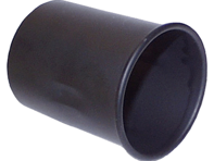 Tuyaux d'échappement, courts - noirs. Porsche 911 - 91111124500, 91111121502, 91111121503 - 1620700400