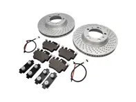 VORDERE Bremsbeläge und Bremsscheibenpaket für Porsche 996 1997-04 - 99635140501, 99635140601, 99635294903