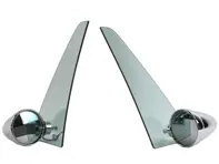 Kit de rétroviseur extérieur à vitre traversante - Style Singer avec vitre de custode - pour Porsche 911 / 912 / 930 / 964 / 993 1965-1998 - 90173111100, 90173111101, 90173111102, 91173111600, 91173101300, 91173101306, 91173101308, 91173101406, 91173101408, 91173101307, 91173101310, 91173101407, 91173101410, 91173101301, 91173101328, 91173101700, 91173101701, 91173101706, 91173101707, 91173101720, 91173101721, 91173101806, 91173101821, 91173101820, 91173102300, 91173102500, 91173102501, 91173102600, 91173102400, 91173102706, 91173102806, 94473102701, 94473102702, 91173192701, 91173192801, 91173193101, 91173193201, 91173104303, 91173104403, 94473102101, 94473102101G3M, 96573124300, 96573124300G2L, 9657312400, 96573124400G2L, 96573124100, 96573124100G2M, 96573124201, 96573124201G2M, 96573124101, 96573124101G2M, 96573124200, 96573124200G2M