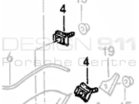 Haifischflossen-Clip am Seitenschweller. Porsche 965 / 968 - 99959199000