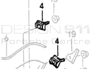 Clip d'aileron de requin sur le bas de caisse. Porsche 965 / 968 - 99959199000