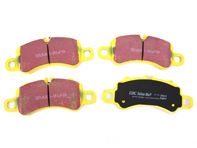 EBC YELLOW Brake Pads 'Fast Road' Front. Porsche 991.2 Carrera / 982 Boxster S / 982 Cayman S - 99135294902, 99135294903, 992698075E, 992698151H - DP42307R