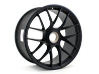 Front 20-inch 911 Turbo Sport III Alloy wheel, in Black Matt. Porsche 991.2 - 99136272100JE1, 99136272100, 99136277101, 99136277101JE1