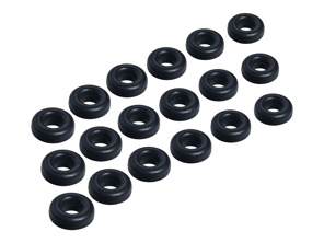 Tapones de goma para la junta de la tapa de la cadena (juego de 18). Porsche 964 / 993 - 96410514001