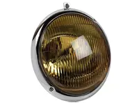 Headlamp, Yellow. Porsche 356 1950-65 LHD - 35662014, 64463110107, 8195101400, 111941021A