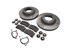 Pack de plaquettes de frein et disques de frein AVANT pour Porsche 993 Turbo - 99335104510, 99335104610, 99335194900, 99361236801