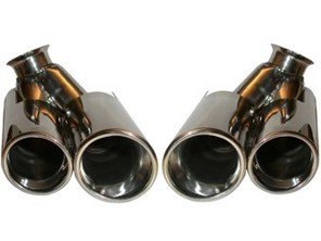 Exhaust Tail Pipes 4 Tube Design. Porsche 996 08/2001>> - 96912S, 96.912S, 1620703610, 99611105302, 99611105304, 99611105303, 99611105402, 99611105404, 99611105403 - 96.912S, 1620703610