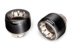 Akrapovic Endrohrset (Titan) – Schwarz für Porsche 718 Cayman GT4 / Spyder – OPF/GPF 2020>> - 982251188C, 982251187AH