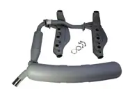 Paquete de escape e intercambiadores de calor para Porsche 911 3.2L 1984-89 - 91122092201, 91133091104, 93011115701, 93011116302, 91111118700, 91111118802, 91111118903, 91122092100