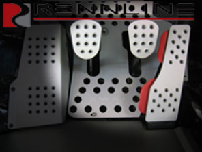 Rennline Aluminium 3-teiliges Pedalset perforiert. Porsche 911/912/914/930/964/993 ALLE - P4421