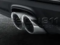 Tuyaux d'échappement Sport ARGENT. Porsche 718 (982) Boxster / 718 (982) Cayman - 98104420010