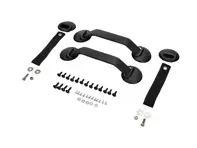RS door panel hardware kit, Black. Porsche 911/930/964/993 - 964555830BK, 96455503X00, 28041121001, 964555251008YR