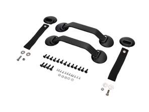 Kit de quincaillerie de panneau de porte RS, noir. Porsche 911/930/964/993 - 964555830BK, 96455503X00, 28041121001, 964555251008YR