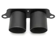 Deluxe Dual Style Tips – Mattschwarz. Porsche 991.2 GT3 / GT3RS - 99111125395, 99111125380, 99111125791