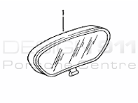 Rear View Mirror. Porsche 986 Boxster / 987 Boxster / 987C Cayman - 9877315110401C, 9967315110001C