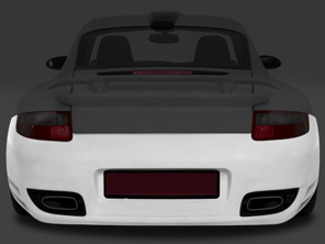 Pare-chocs arrière. Porsche 911 (997) C4 / C4S / Turbo 2004-09 - 99750591129G2X, 99750541104G2X, 99750541152G2X, 99750541158G2X, 99750541164G2X, 99750541116, 99750541154, 99750541117, 99750541155, 99750541161, 99750541167, 99750541160, 99750541166