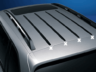 Drip Rails Black. Porsche  955 Cayenne / 957 Cayenne - 95504400065