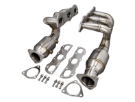 DesignTek Exhaust manifold / header with catalyst bypass for Porsche 991 Carrera - 99111341104, 991113411AX, 99111341202, 99111341204, 991113412AX
